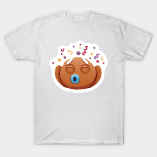 Christmas Sticker, Ginger Man Sticker T-Shirt